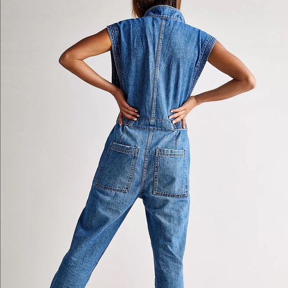 SOLD Free People Sydney Coverall medium - Picture 4 of 7